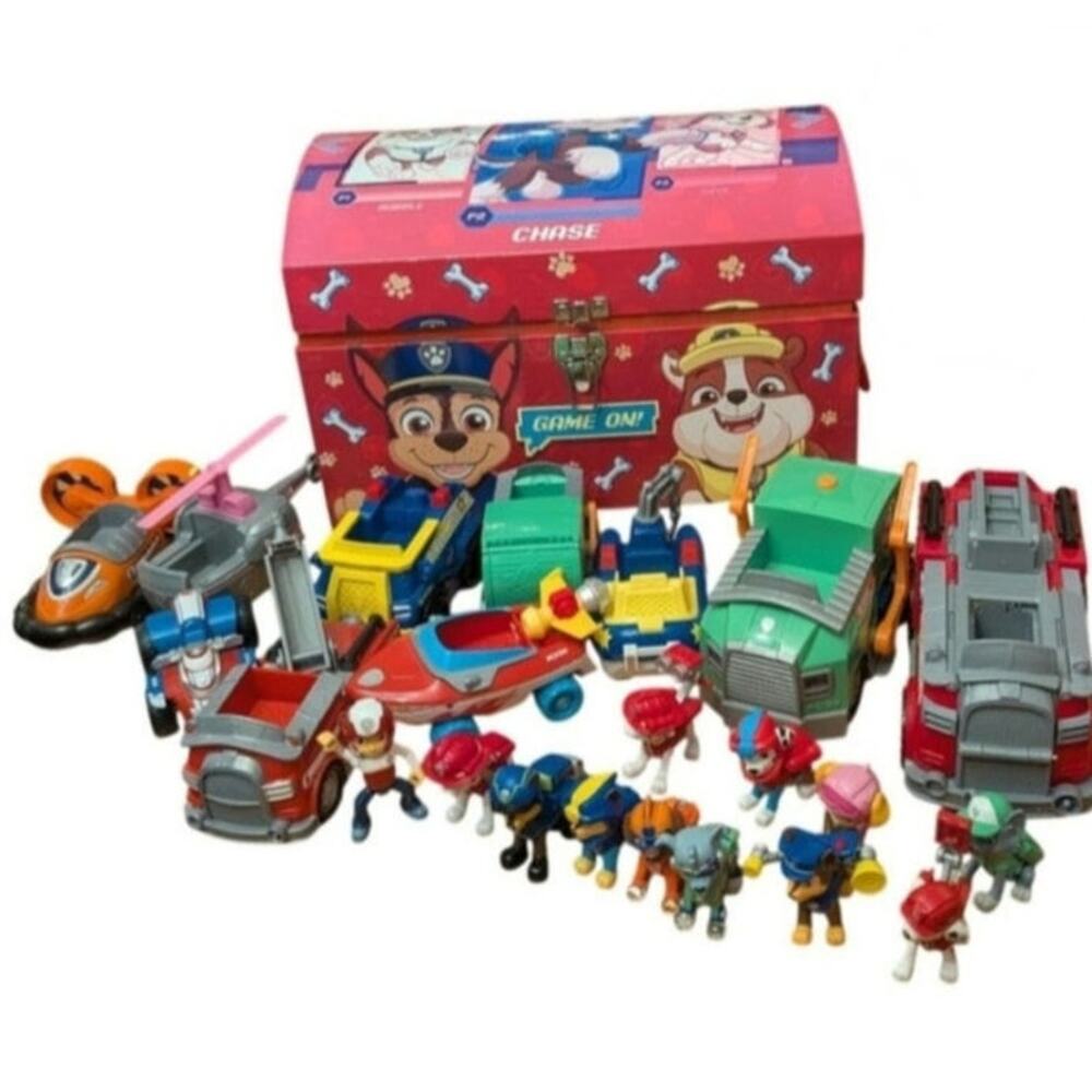 Paw Patrol Bundle Vehicles, Figurines, Container